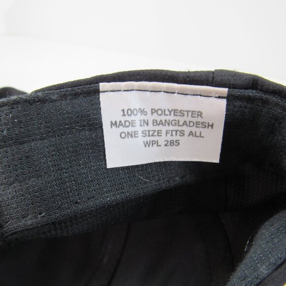 ESTES Embroidered Logo Men's Black on Black Adjustable Strap Back Cap Hat - Picture 10 of 11